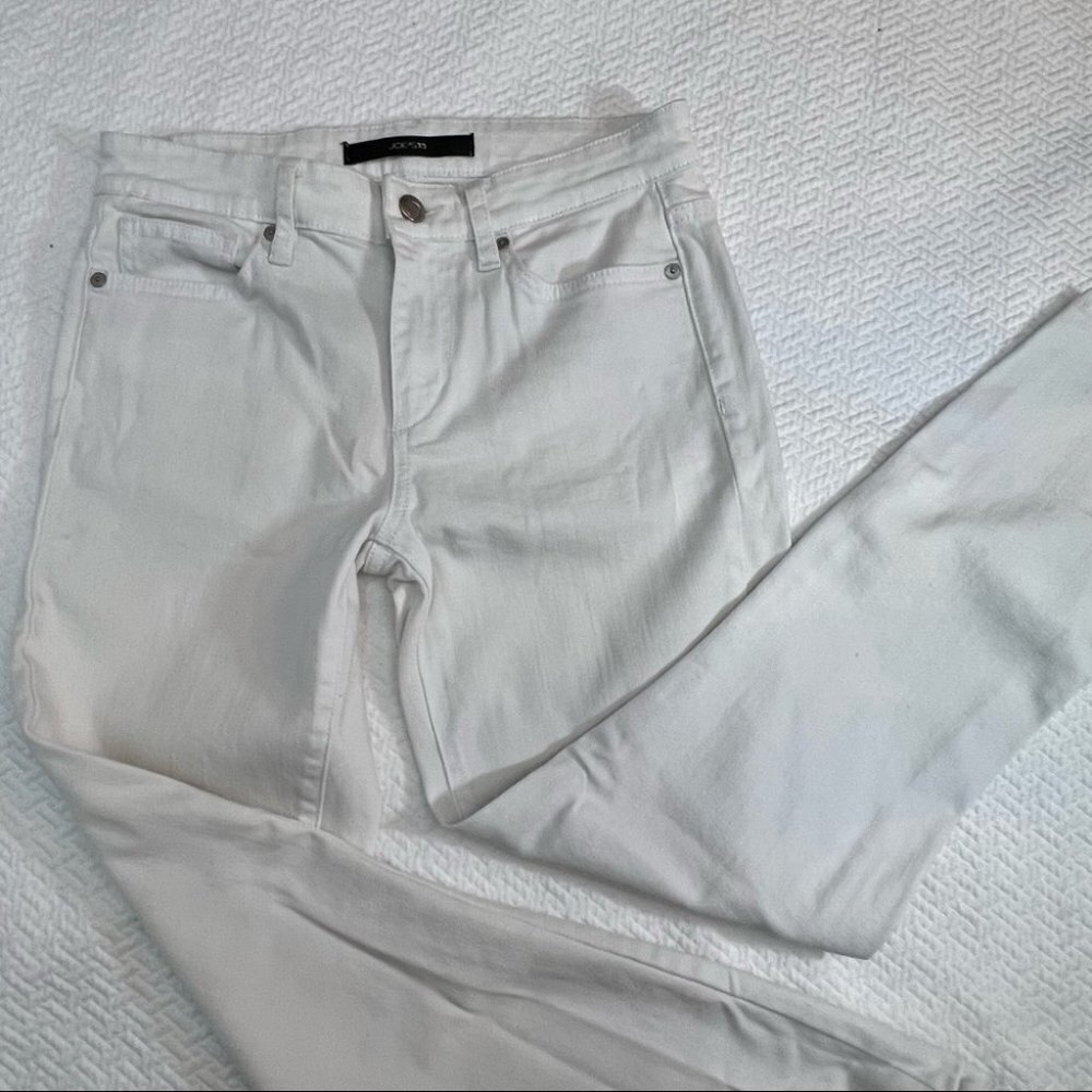 JOE'S Jeans Cropped White Straight Leg Jeans Size 26 - Picture 6 of 7